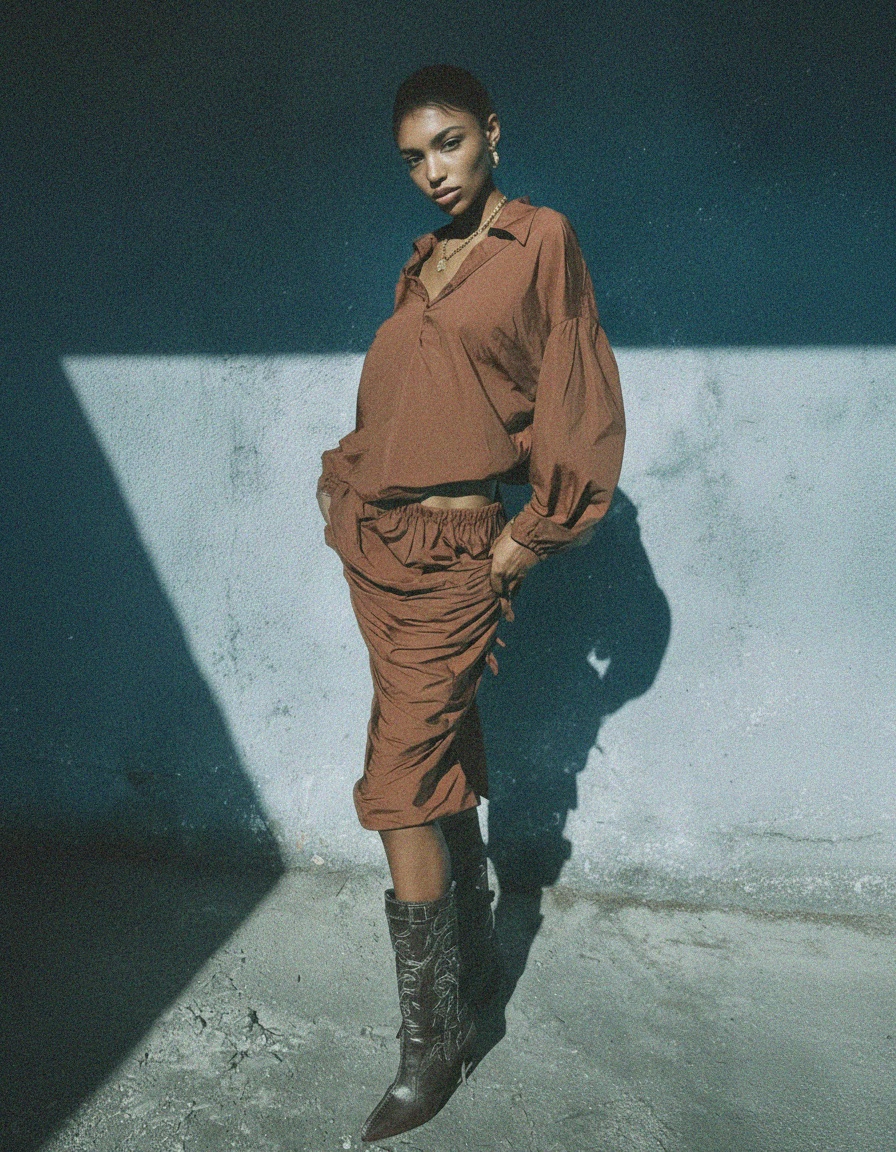 Ciemnobrązowe zamszowe botki z ćwiekami zdjęcie 3