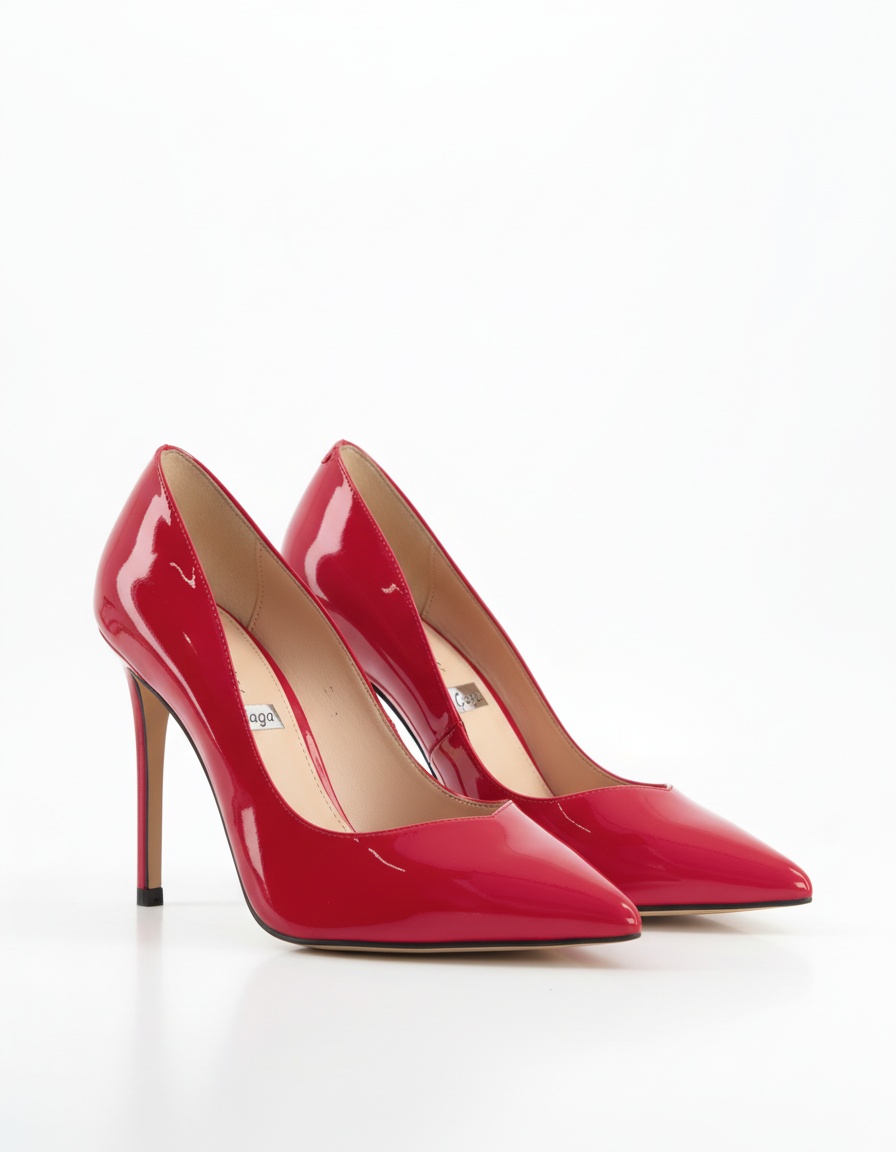 Classic Red Patent High Heel Pumps zdjęcie 1