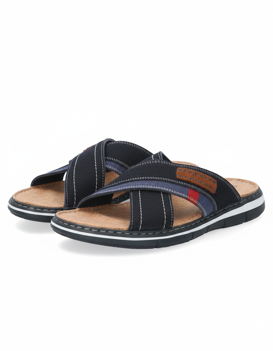 Comfort Criss-Cross Strap Slide Sandal zdjęcie 1
