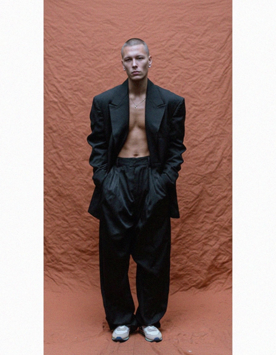 Zamszowe i siateczkowe trampki casualowe z wielokolorową podeszwą zdjęcie 3