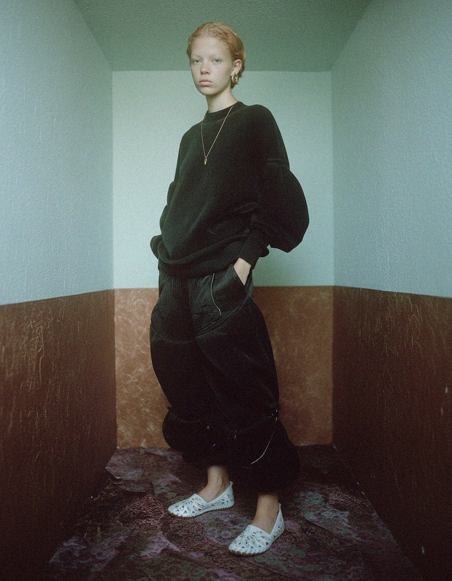 White Perforated Comfort Slip-On Flats zdjęcie 2