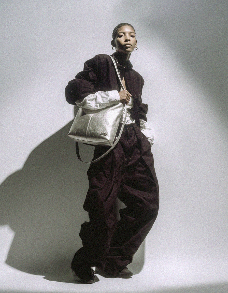 Metallic Silver Hobo Shoulder Bag zdjęcie 2