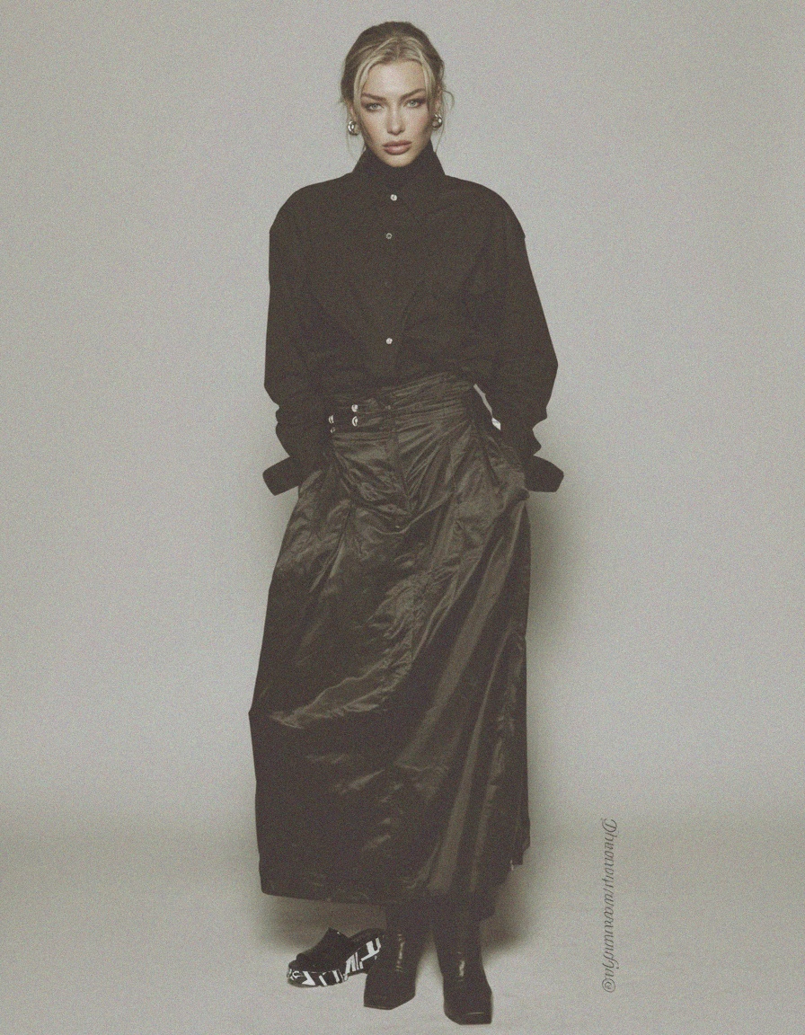 Czarne lakierowane klapki na platformie z podeszwą z nadrukiem graficznym zdjęcie 3