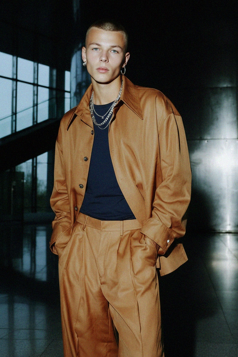 Granatowa koszulka z krótkim rękawem i okrągłym dekoltem zdjęcie 3