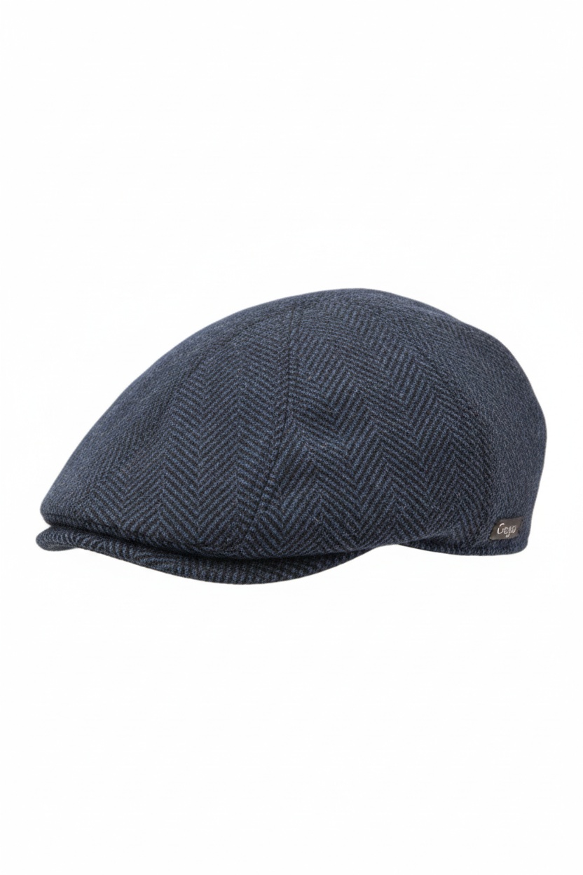 Classic Herringbone Flat Cap zdjęcie 1