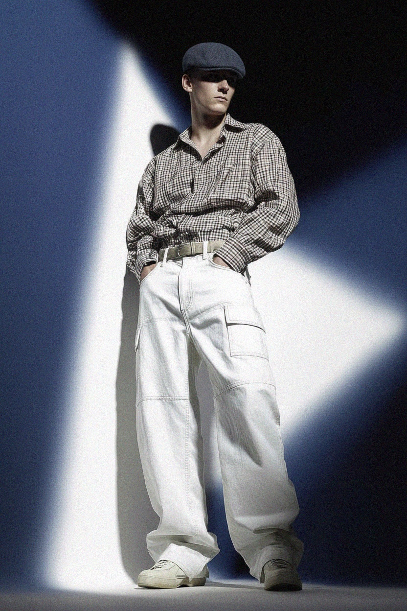 Classic Herringbone Flat Cap zdjęcie 2