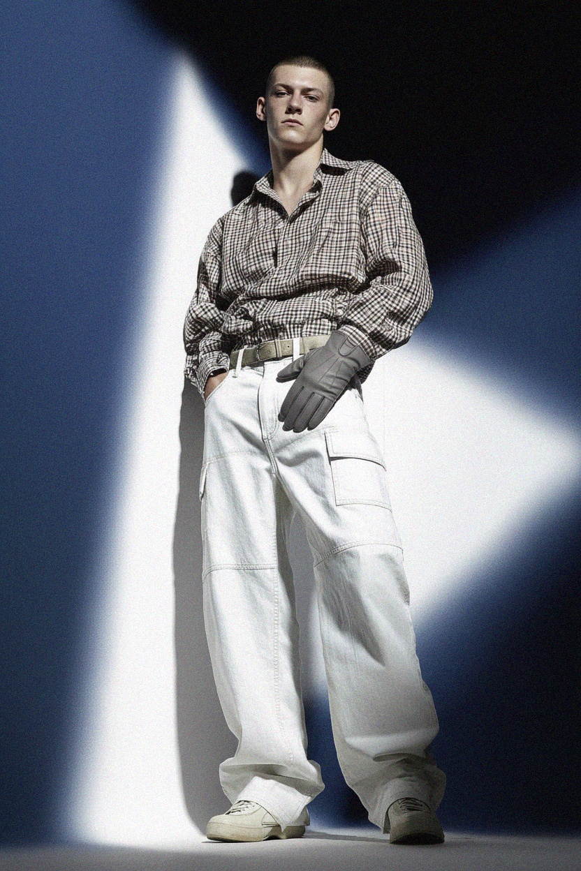 Klasyczne szare skórzane rękawiczki zdjęcie 3