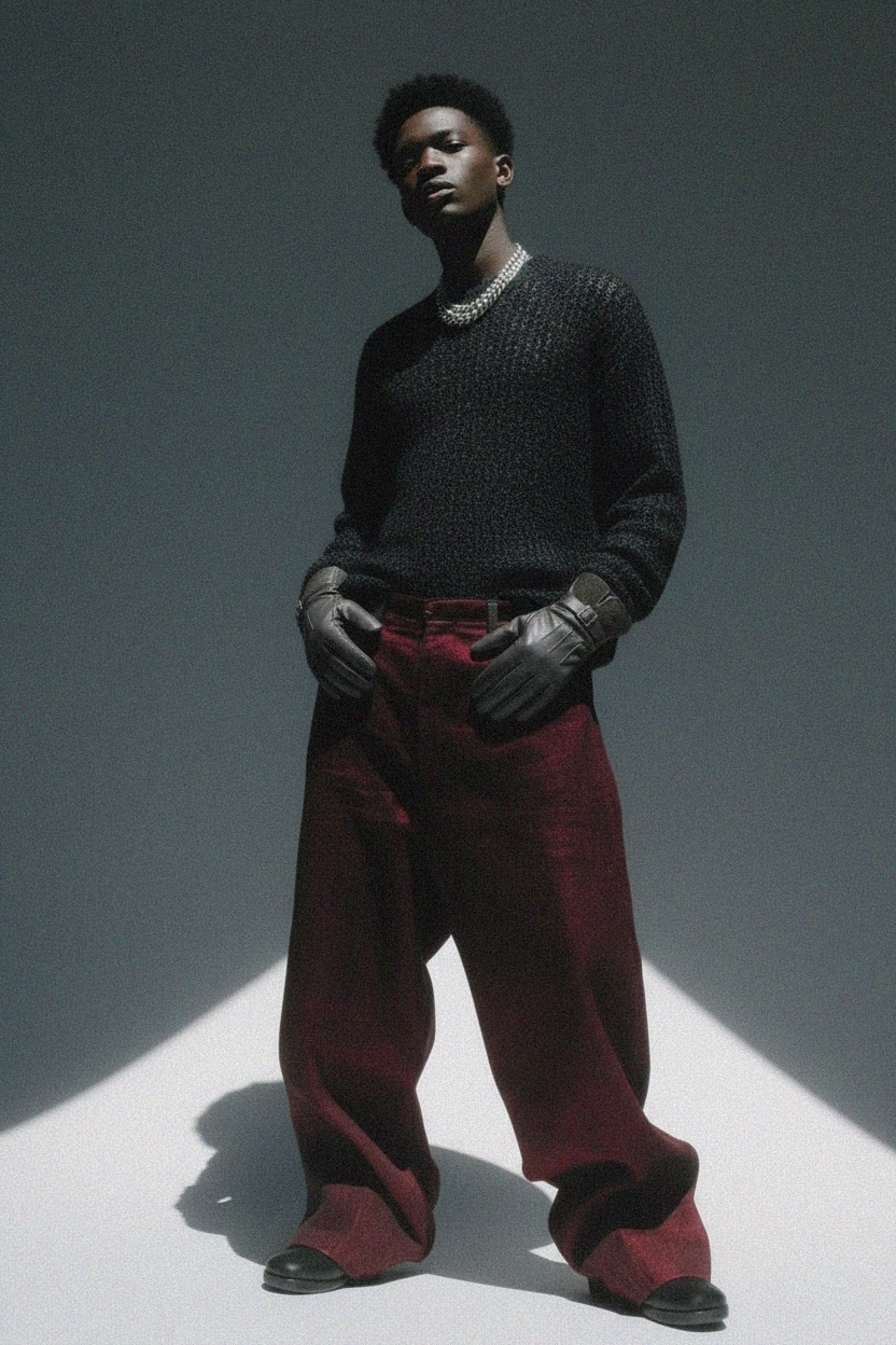 Klasyczne skórzane i tweedowe rękawiczki z regulowanym paskiem zdjęcie 3