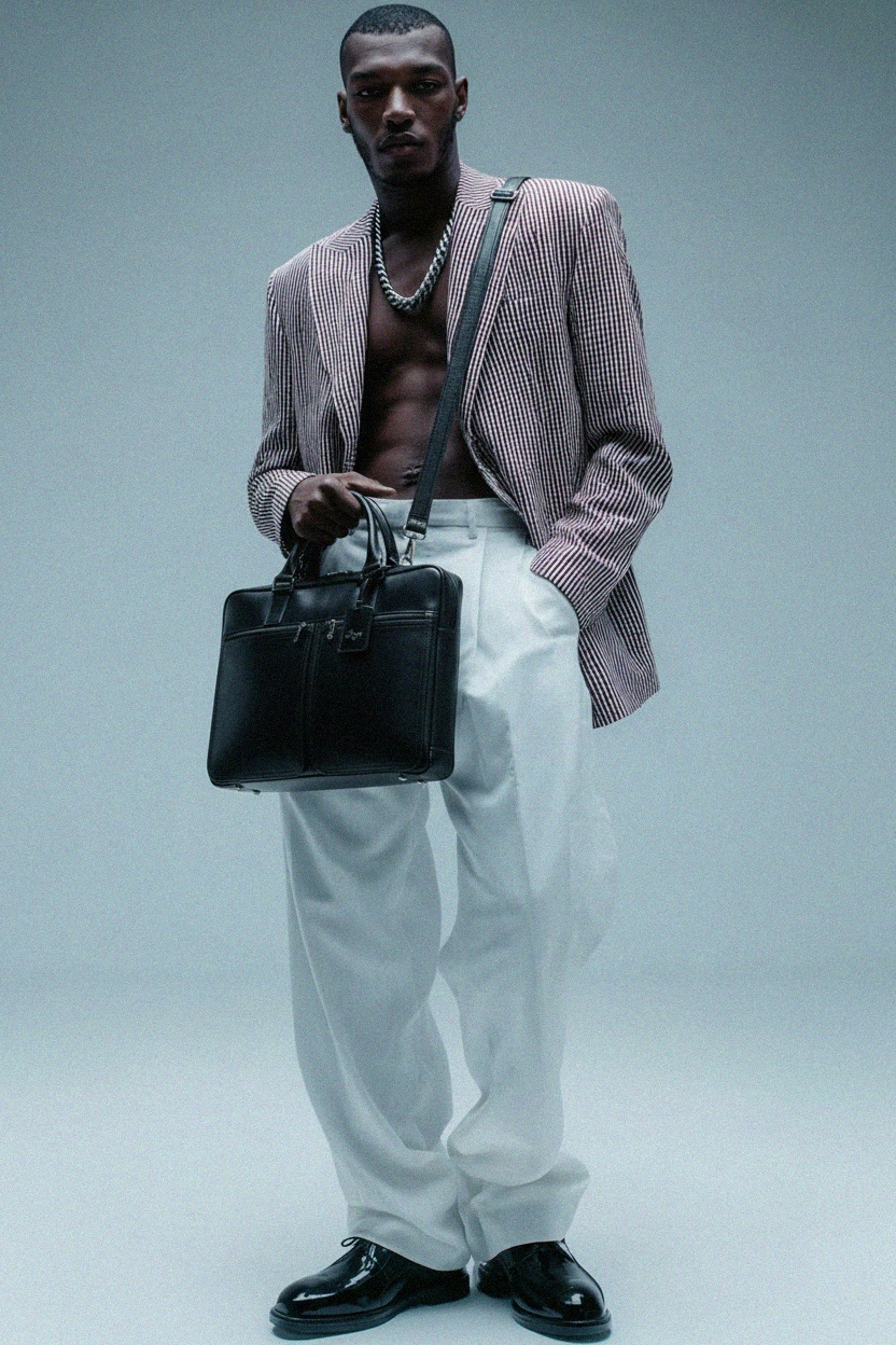 Czarna profesjonalna teczka na laptopa zdjęcie 3