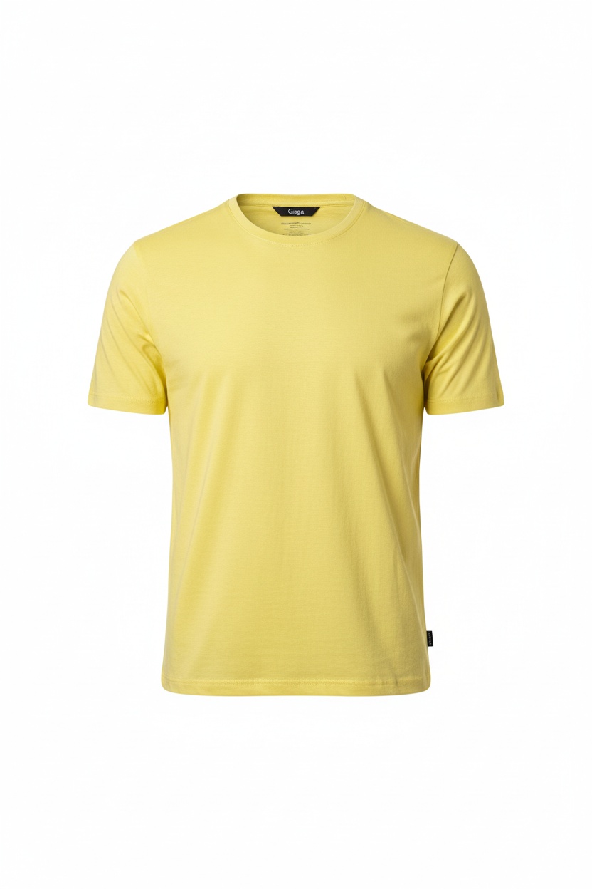 Essential Yellow Crew Neck T-shirt zdjęcie 1