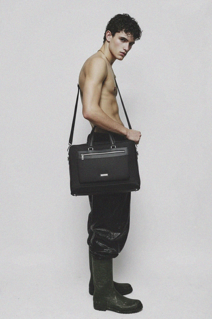 Elegancka profesjonalna torba aktówka z paskiem na ramię zdjęcie 3