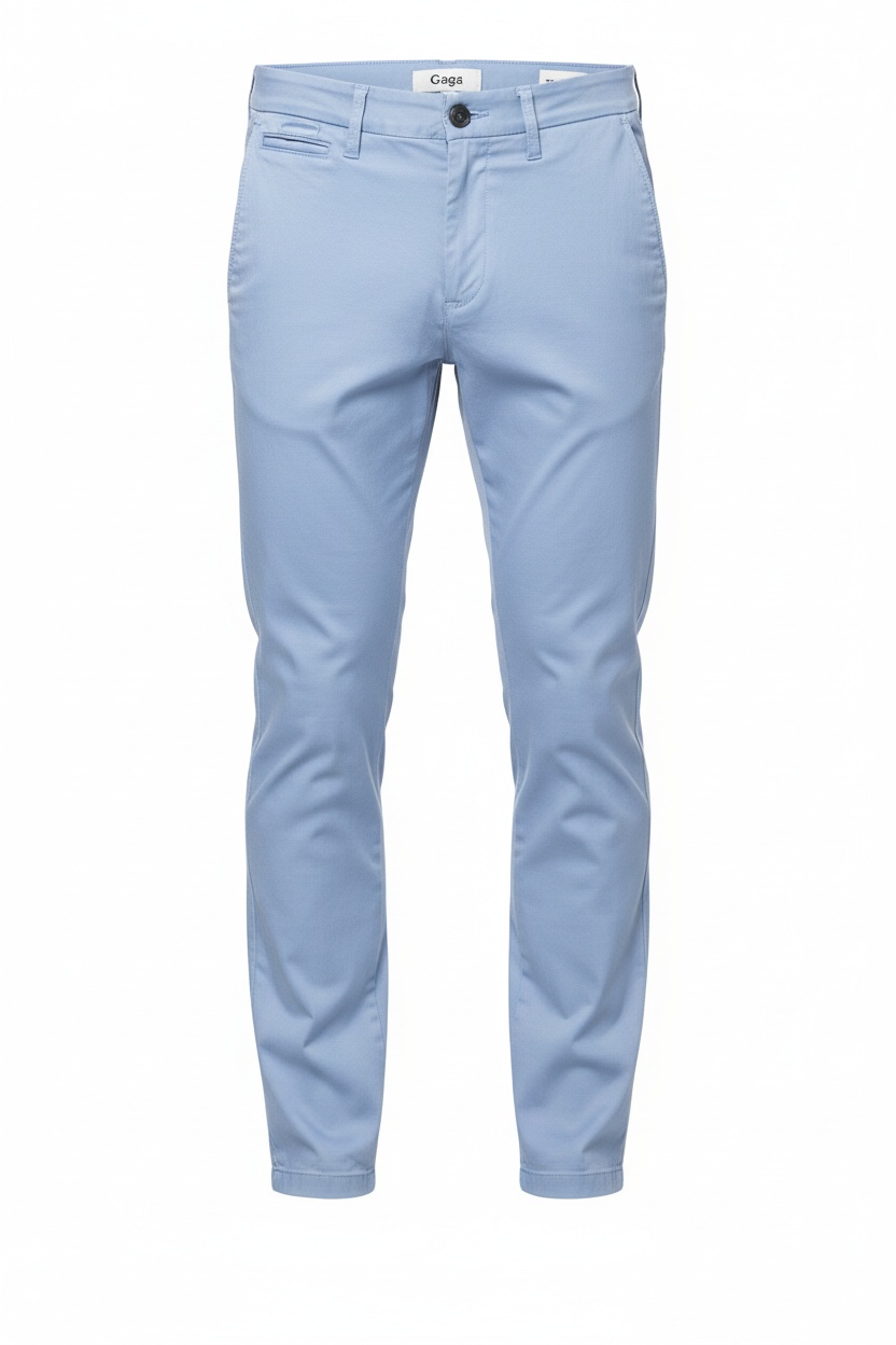 Light Blue Slim Fit Chino Pants zdjęcie 1