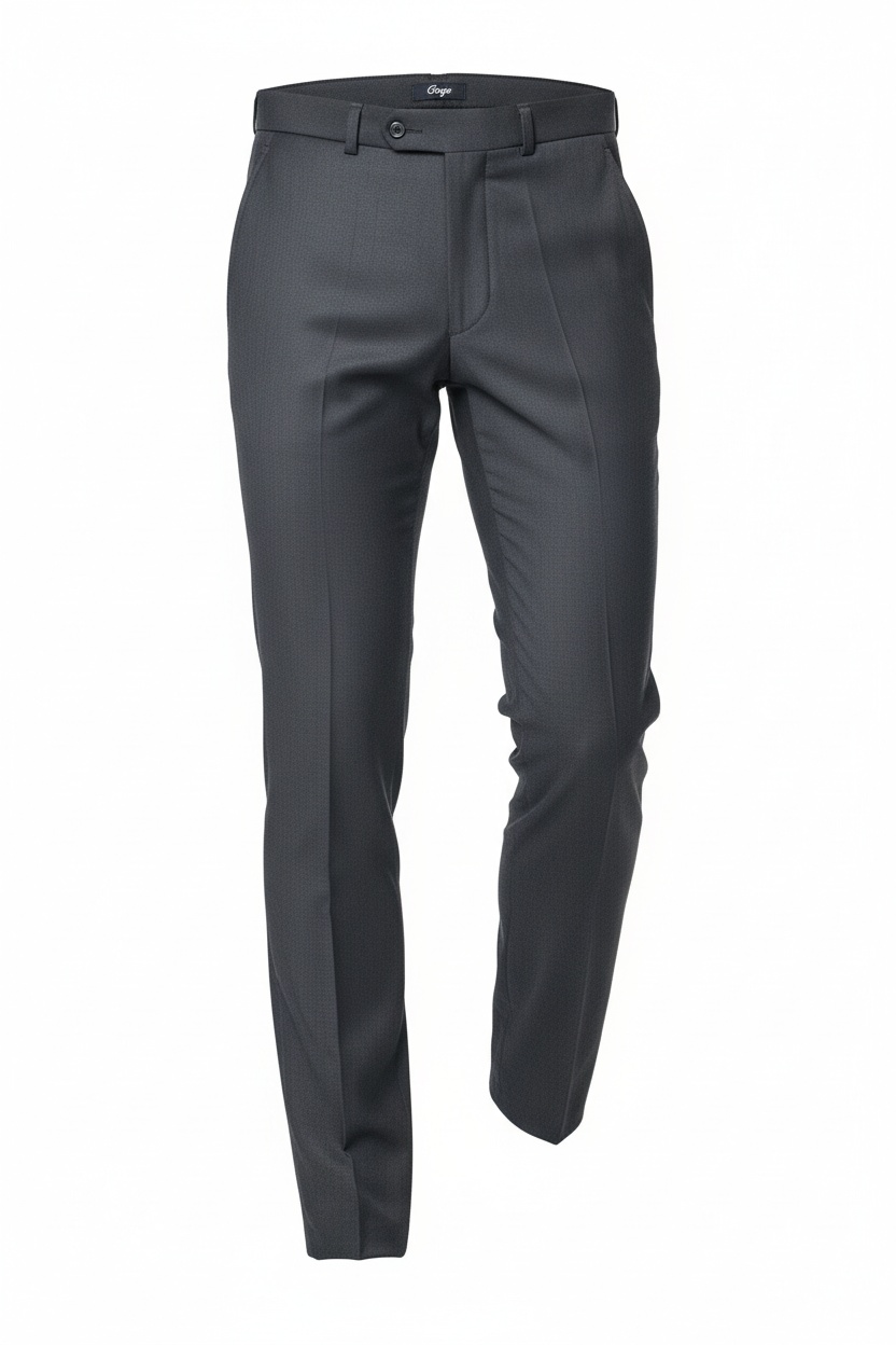 Dark Grey Slim Fit Long Pants zdjęcie 1