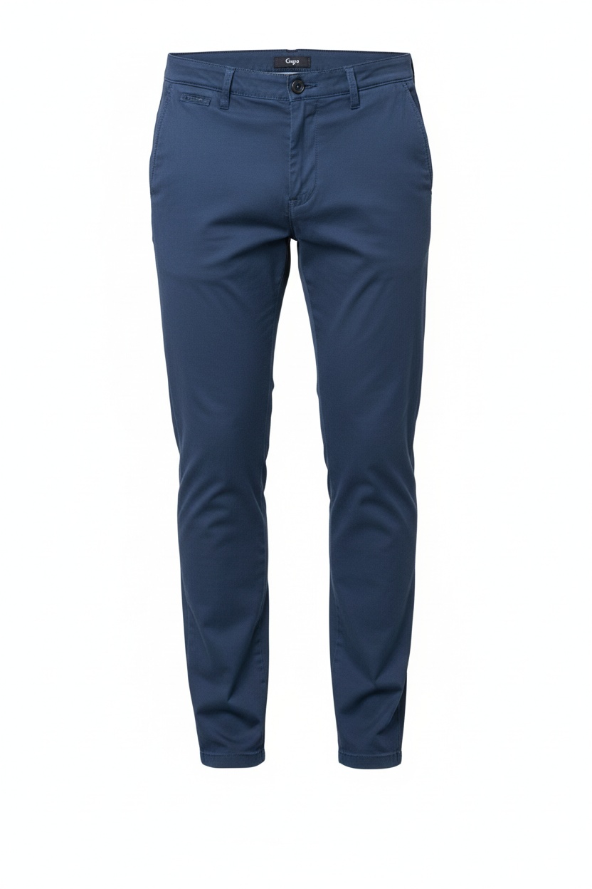 Classic Blue Slim Fit Chino Pants zdjęcie 1
