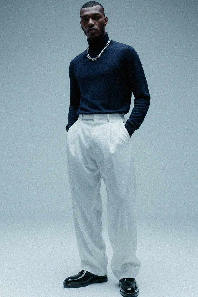 Klasyczny niebieski golf zdjęcie 3