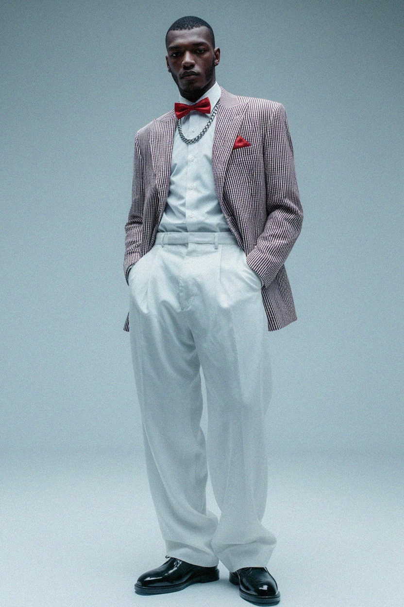 Zestaw muszka i poszetka w czerwone kropki marki LANCERTO zdjęcie 3