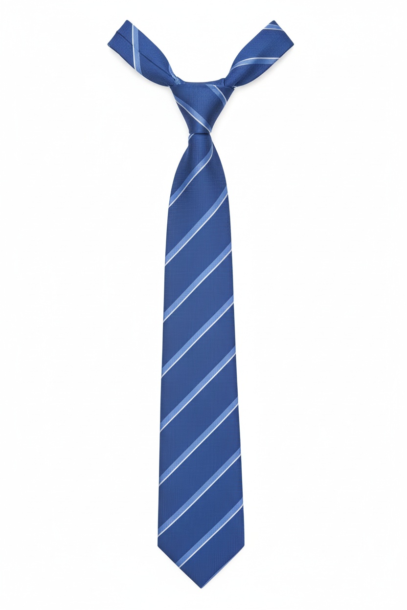Classic Blue Striped Tie zdjęcie 1