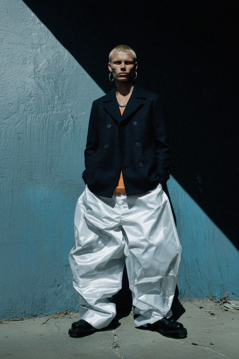 Classic Double-Breasted Navy Coat zdjęcie 2