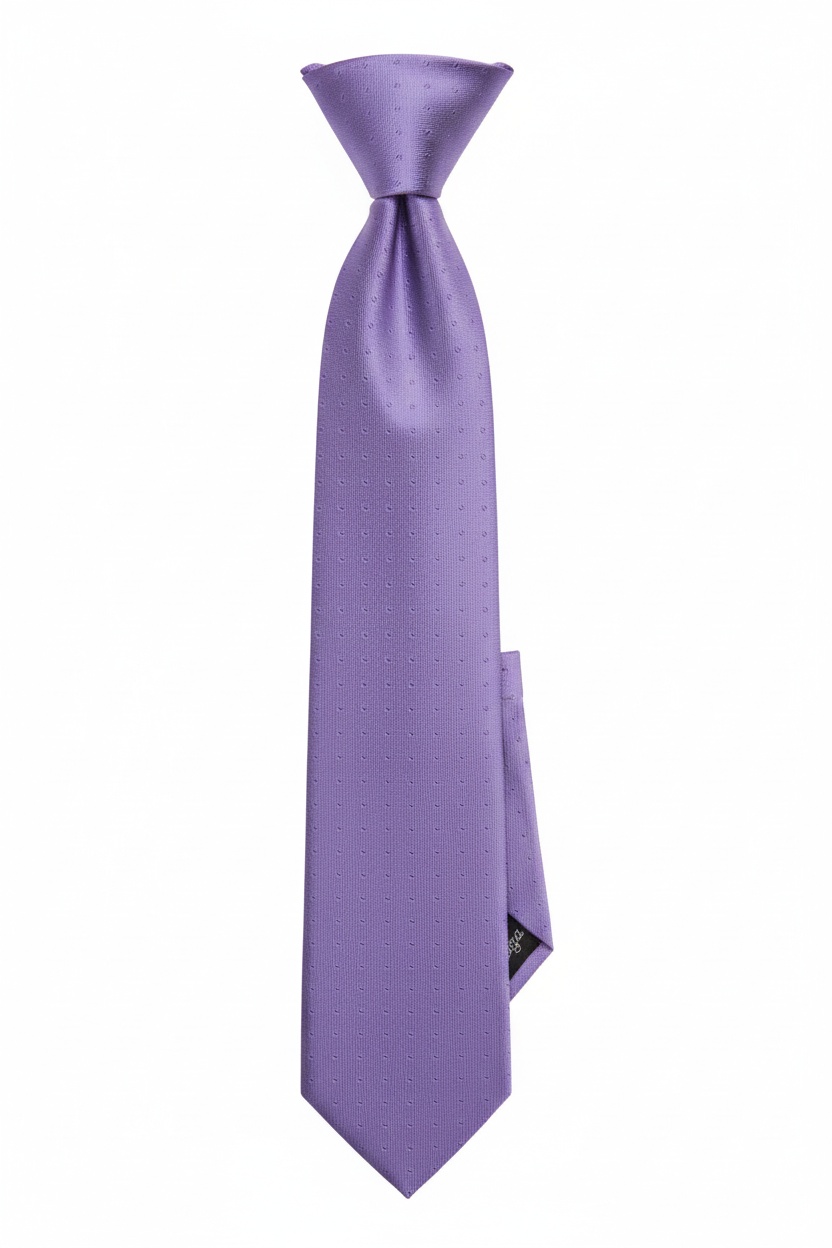 Elegant Purple Textured Necktie zdjęcie 1