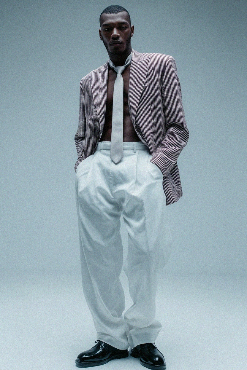 Elegancki srebrny krawat o teksturowanej fakturze zdjęcie 3