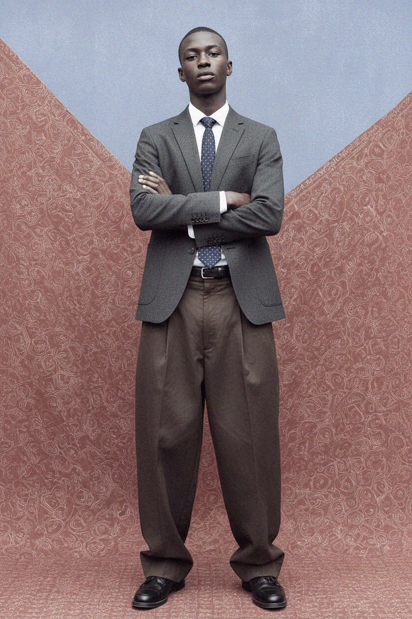 Krawat w niebieskie kropki z teksturą zdjęcie 3