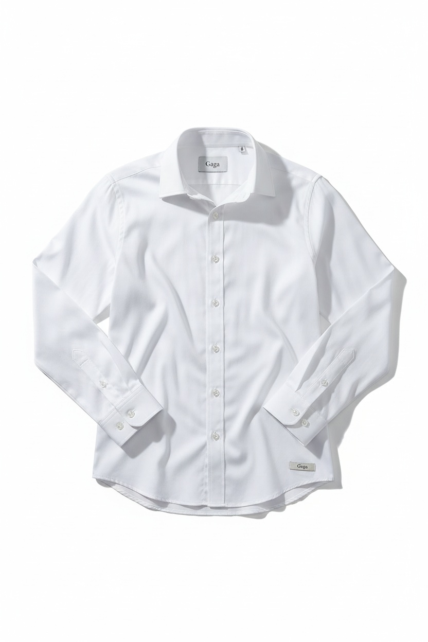 Classic White Button-Down Shirt zdjęcie 1