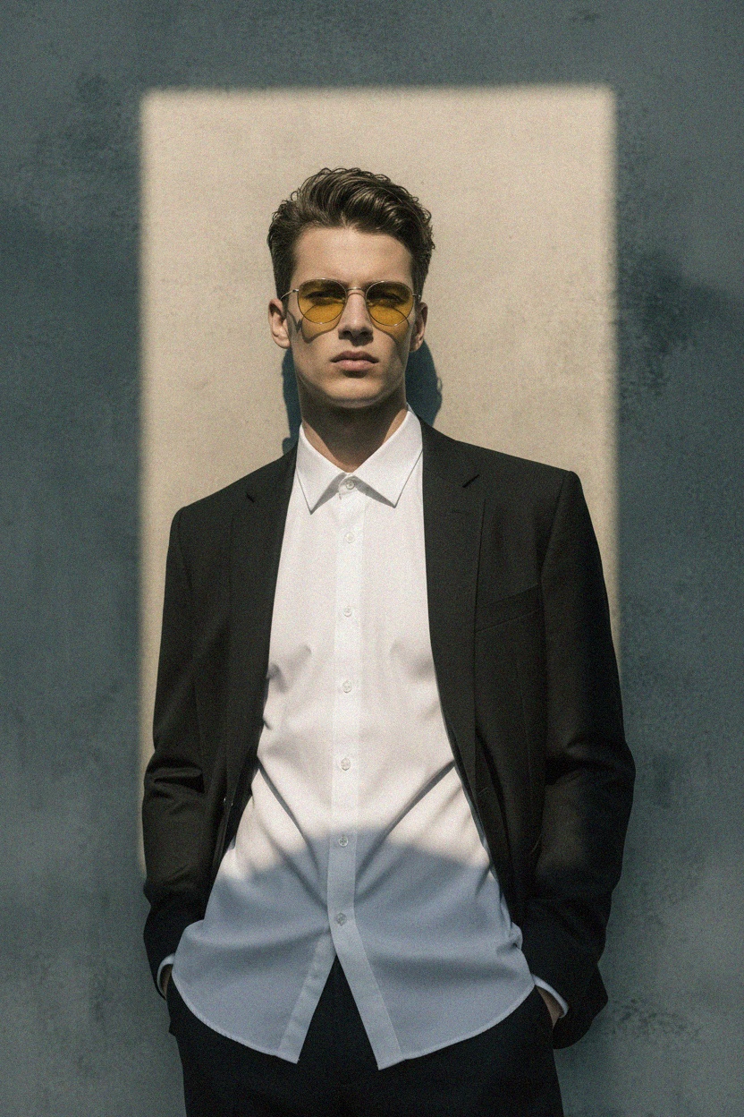 Klasyczna biała koszula zapinana na guziki zdjęcie 3