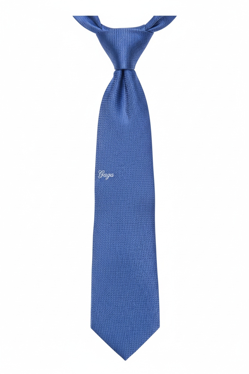 Classic Blue Textured Tie zdjęcie 1