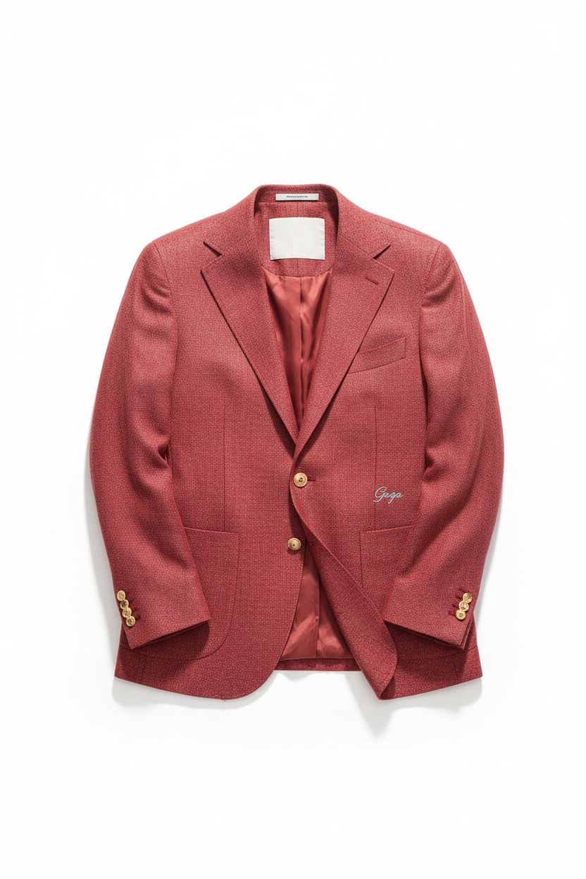 Stylish Textured Blazer with Gold Buttons zdjęcie 1