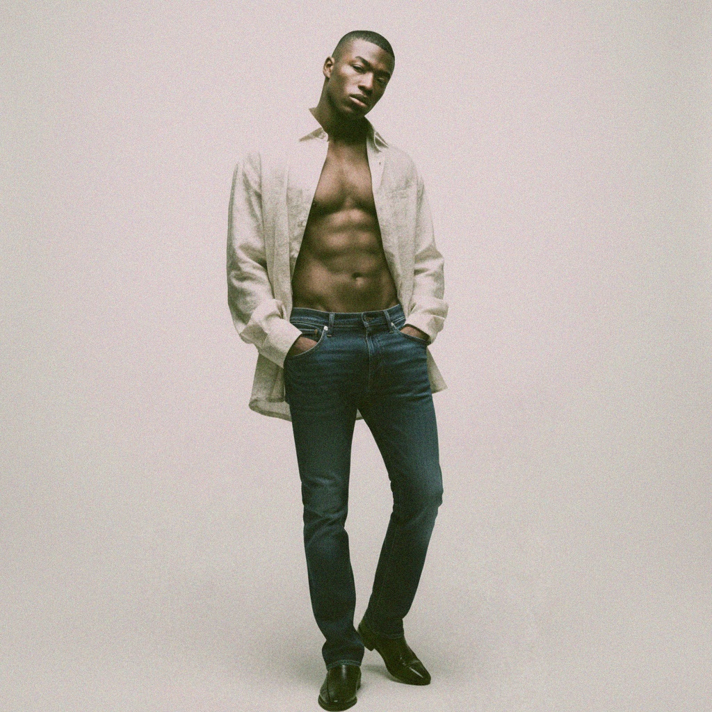 Klasyczne ciemnoniebieskie jeansy slim fit zdjęcie 2