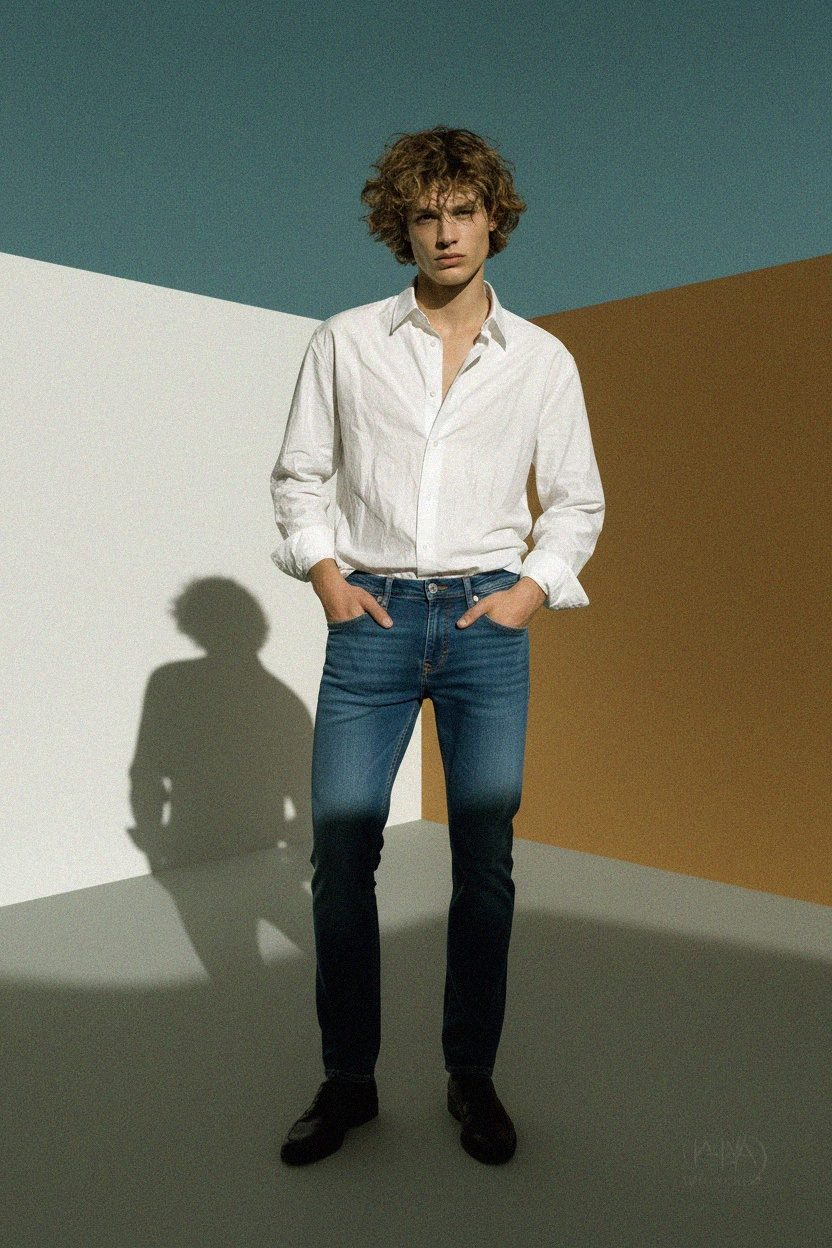 Klasyczne niebieskie dżinsy zdjęcie 2