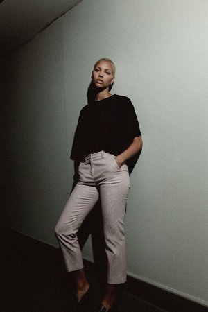 Spodnie Gingham Cropped