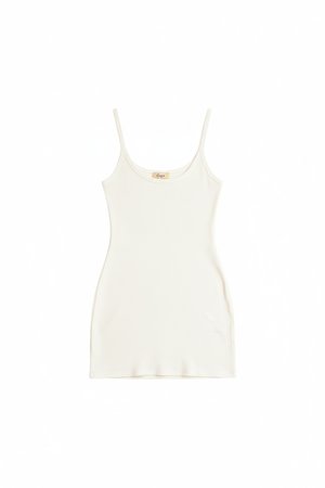 Mini sukienka żebrowana