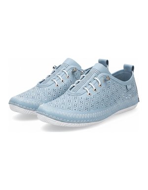 Light Blue Perforated Slip-On Casual Sneakers