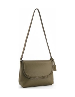 Venezia Olive Green Flap Crossbody Bag