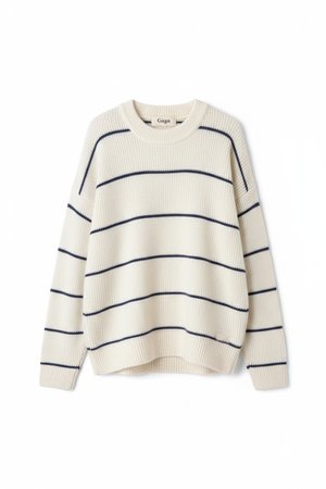 Oversize Striped Knit Sweater