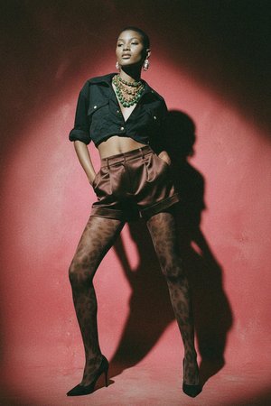 Brown Leopard Print Sheer Fashion Tights