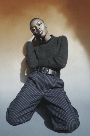 Chic Pinstripe Wide-Leg Pants