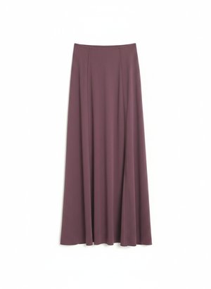 Spódnica maxi w kolorze śliwkowym z lejącą się sylwetką