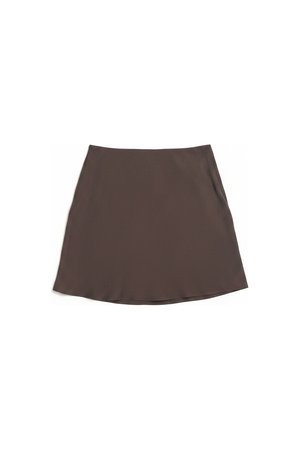 Dark Brown Mini Skirt