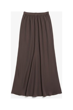 Flowy Brown Maxi Skirt