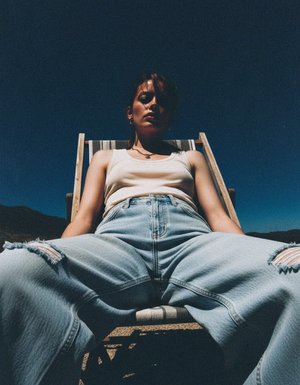 Oversize Distressed Wide-Leg Denim Pants