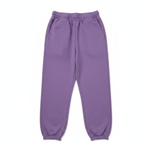 Purple Oversize Cuffed Jogger Pants