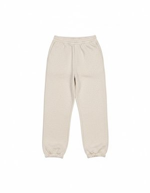 Oversize Beige Fleece Sweatpants