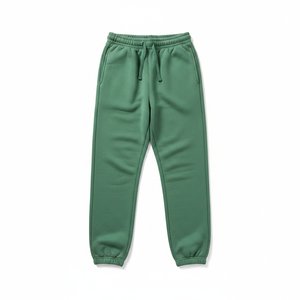Relaxed Fit Green Fleece Sweatpants