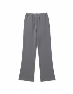 Relaxed Fit Grey Wide Leg Pants