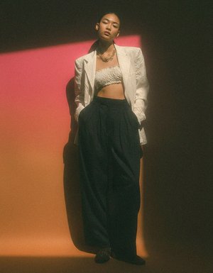 Black Wide-Leg Flowy Pants