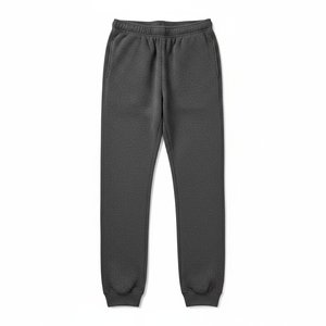 Comfortable Dark Grey Fleece Jogger Sweatpants