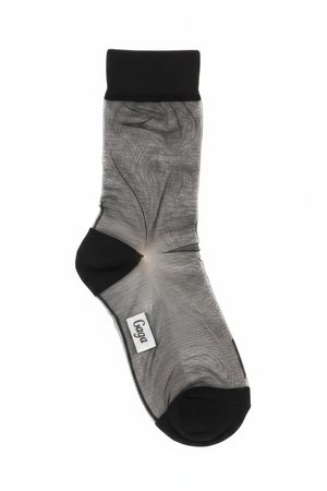 Sheer Black Ankle Socks
