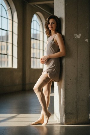 Sheer Hold-Up Stockings with Floral Lace Top